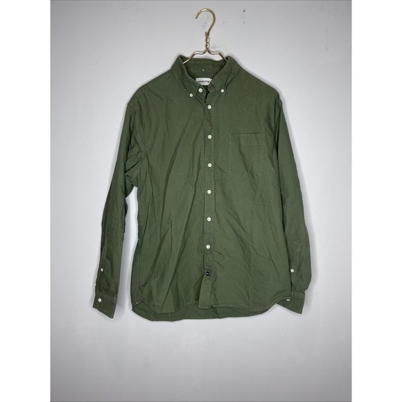 Taylor Stitch The Jack in Slate Green Cotton Oxford Sz 44